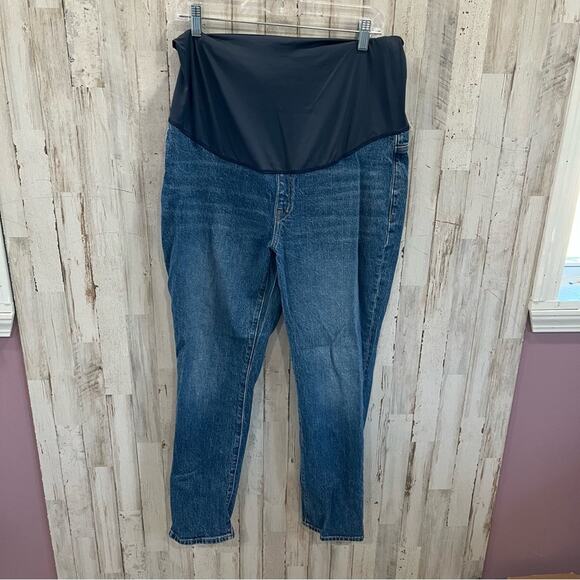 Madewell The Maternity Over-the-Belly Perfect Vintage Jean in Decatur Wash NM295 - Picture 2 of 10